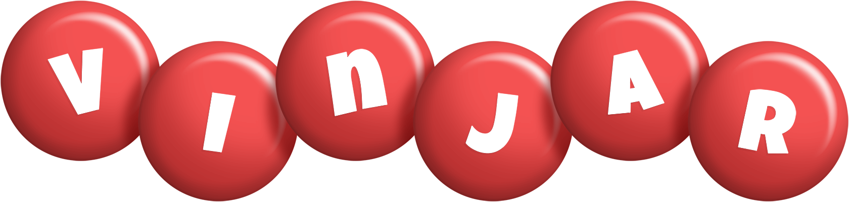 Vinjar candy-red logo