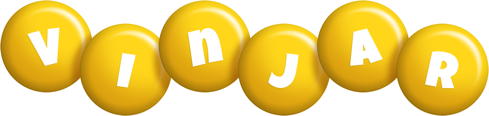 Vinjar candy-yellow logo