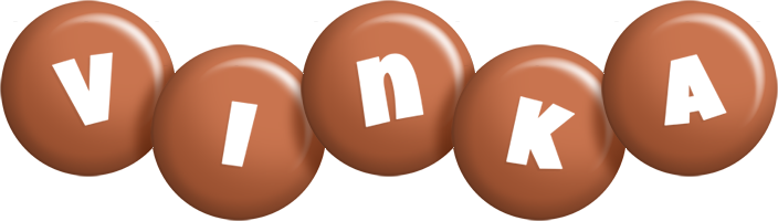 Vinka candy-brown logo