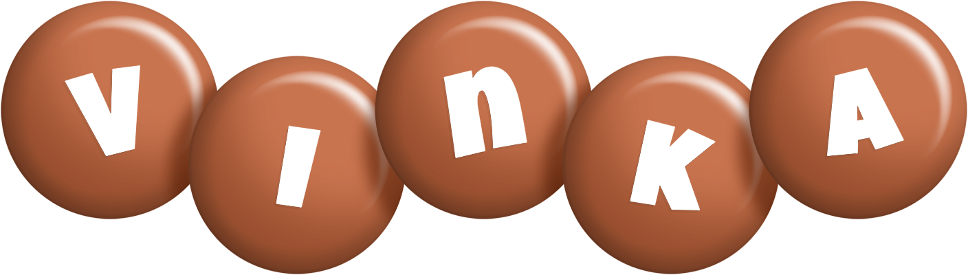 Vinka candy-brown logo