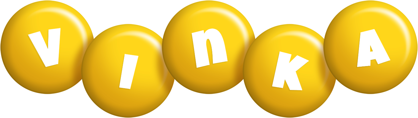 Vinka candy-yellow logo