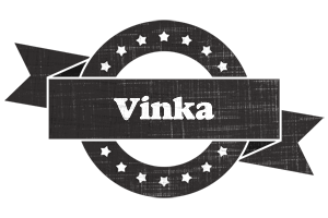 Vinka grunge logo