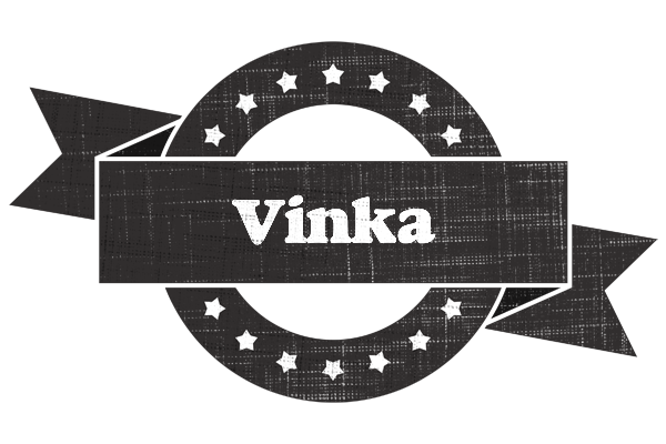 Vinka grunge logo