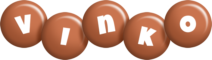 Vinko candy-brown logo