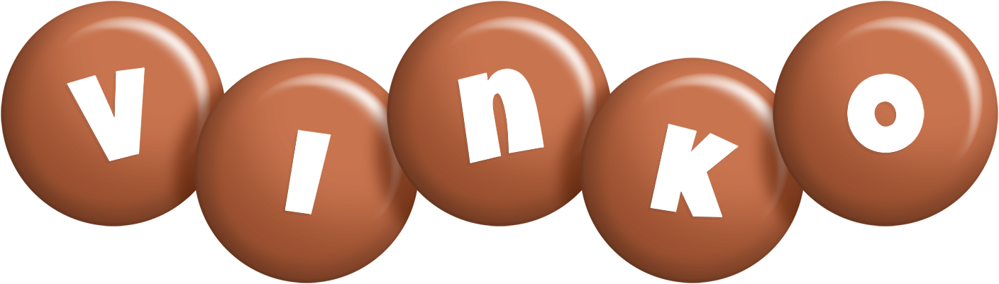 Vinko candy-brown logo
