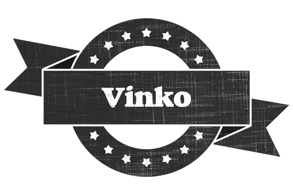 Vinko grunge logo