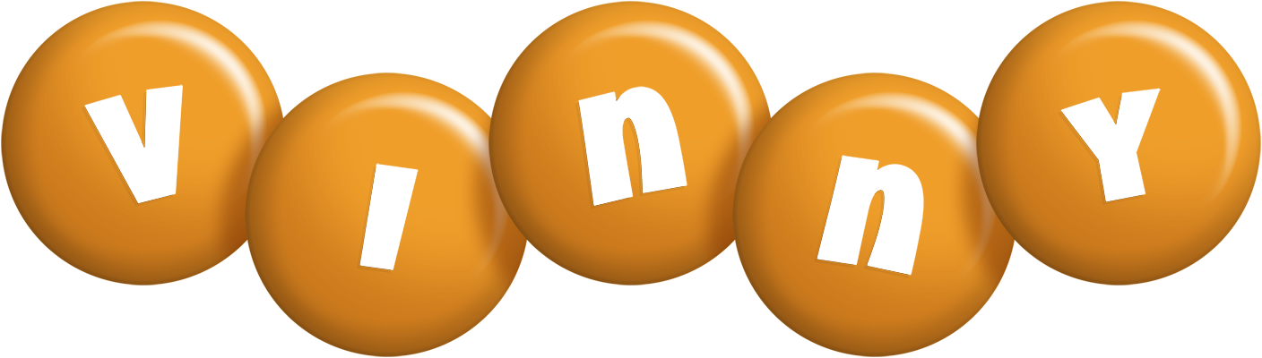 Vinny candy-orange logo