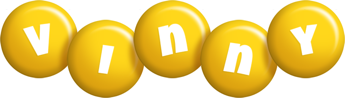 Vinny candy-yellow logo