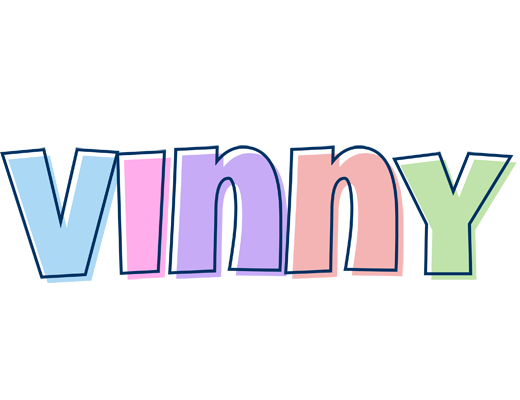 Vinny pastel logo