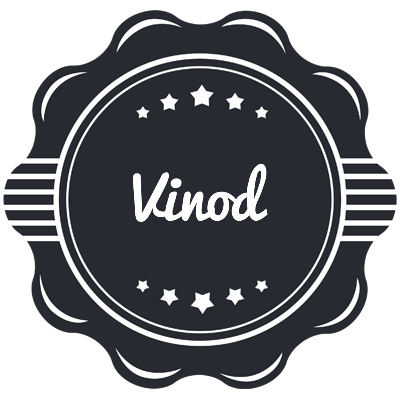 Vinod badge logo