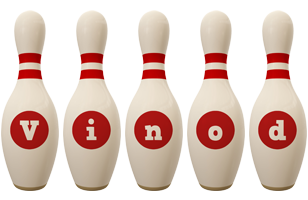 Vinod bowling-pin logo