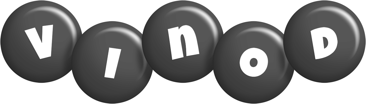 Vinod candy-black logo