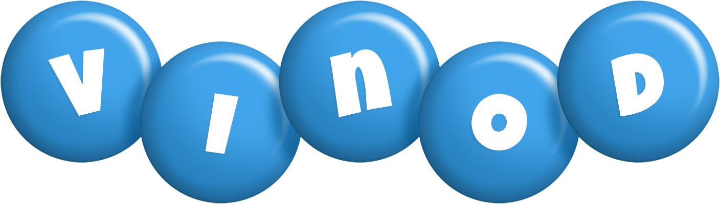 Vinod candy-blue logo