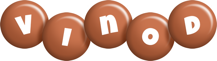 Vinod candy-brown logo