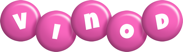 Vinod candy-pink logo