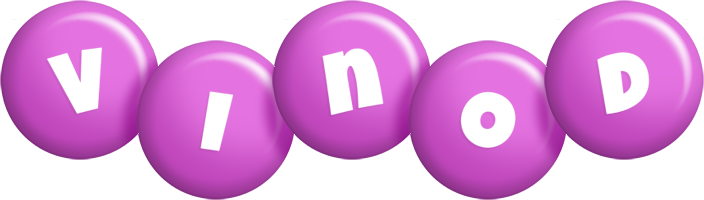 Vinod candy-purple logo