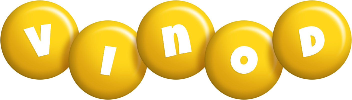 Vinod candy-yellow logo