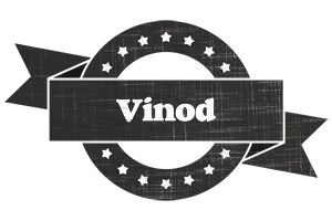 Vinod grunge logo