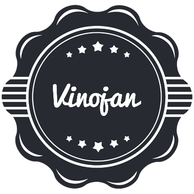 Vinojan badge logo