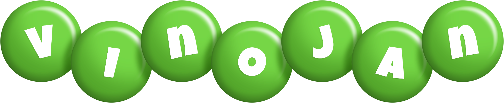 Vinojan candy-green logo