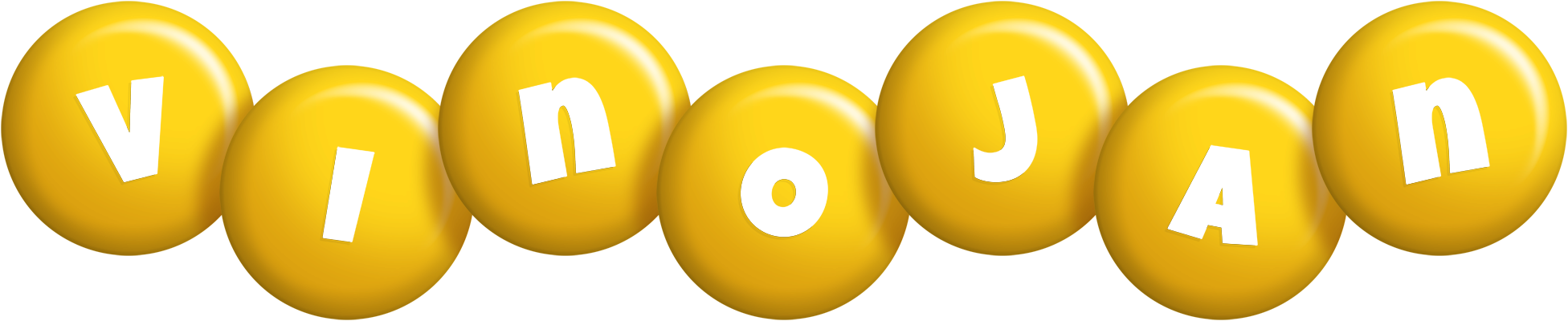 Vinojan candy-yellow logo