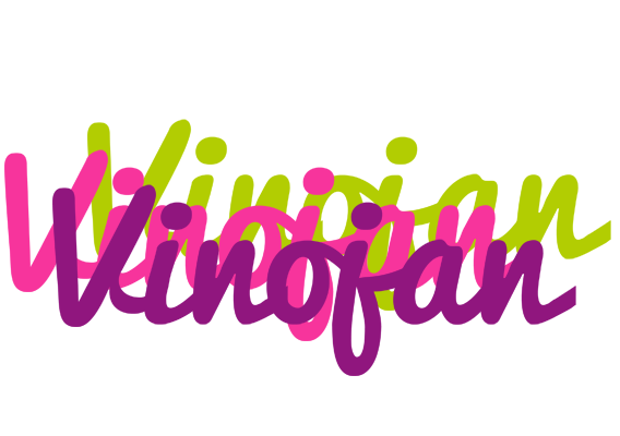 Vinojan flowers logo