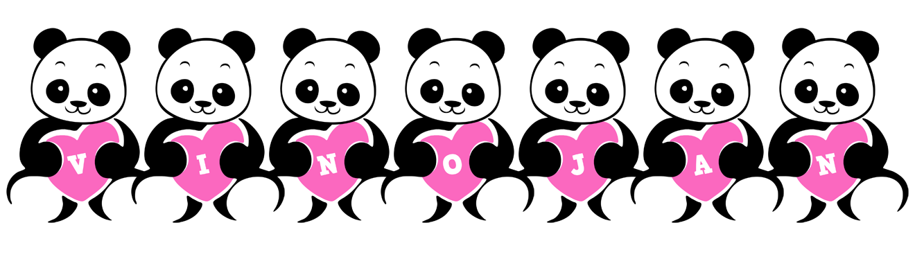 Vinojan love-panda logo