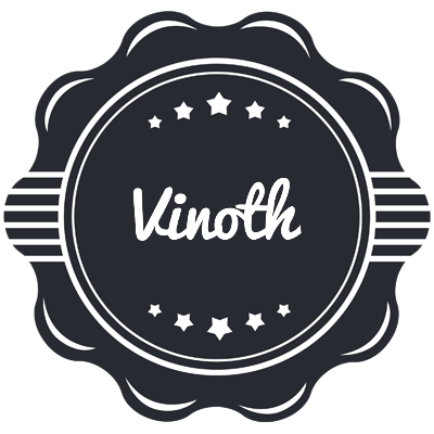 Vinoth badge logo