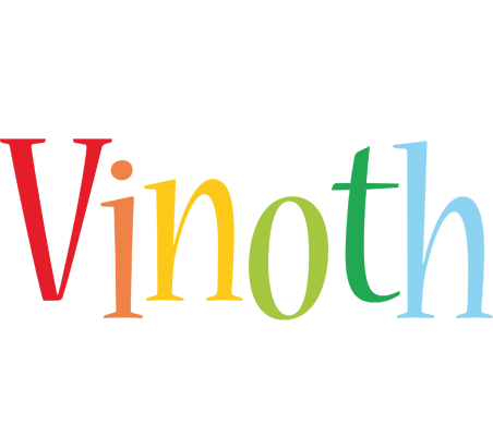 Vinoth birthday logo