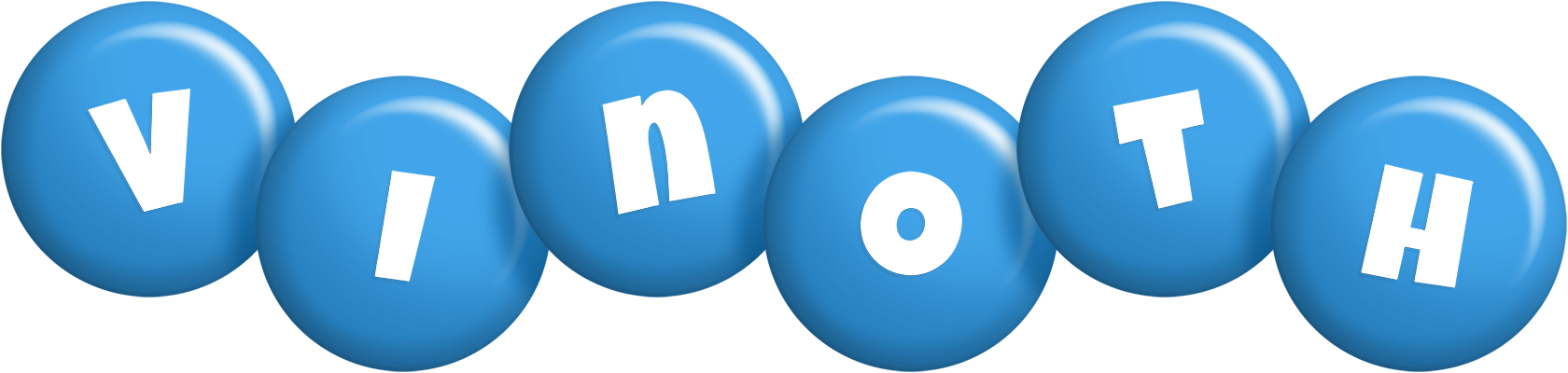 Vinoth candy-blue logo