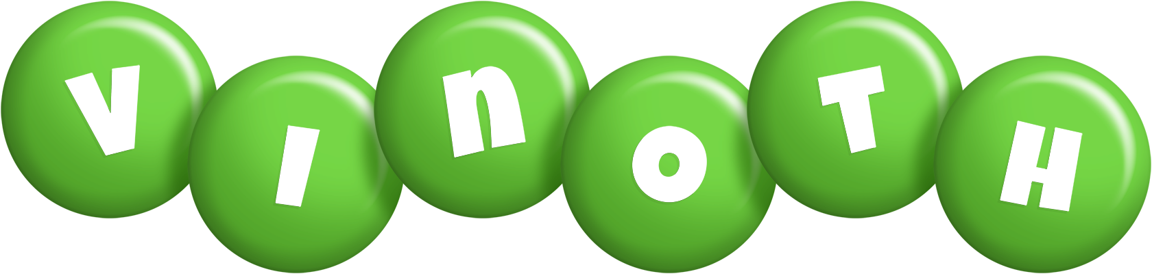 Vinoth candy-green logo
