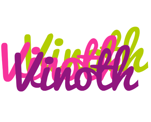 Vinoth flowers logo