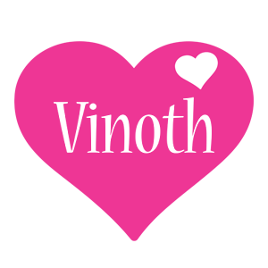Vinoth love-heart logo