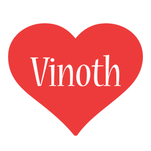 Vinoth love logo