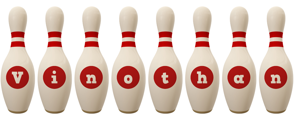 Vinothan bowling-pin logo