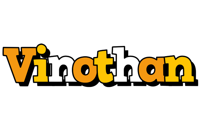 Vinothan cartoon logo