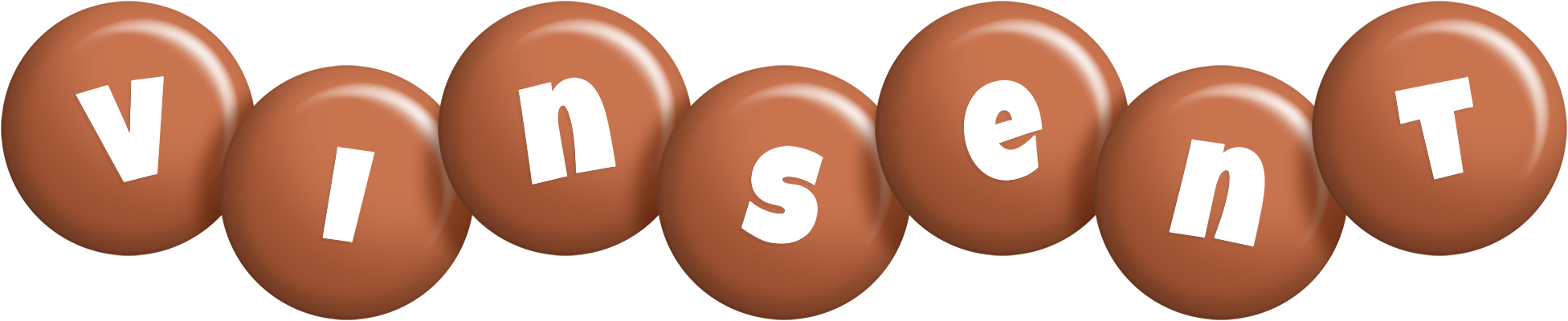 Vinsent candy-brown logo