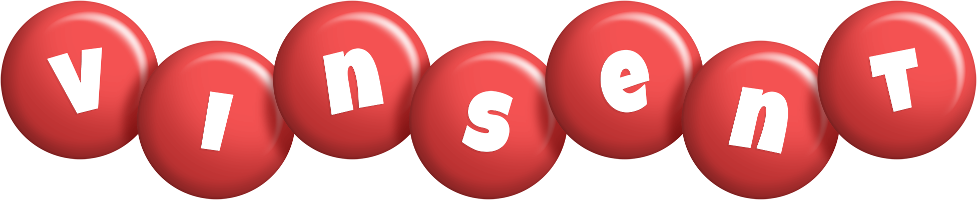 Vinsent candy-red logo