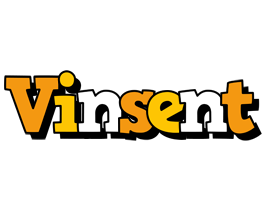 Vinsent cartoon logo