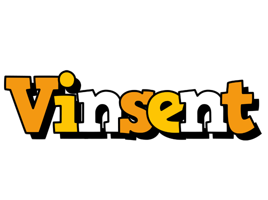 Vinsent cartoon logo