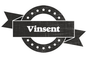 Vinsent grunge logo