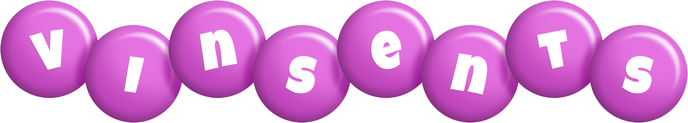 Vinsents candy-purple logo