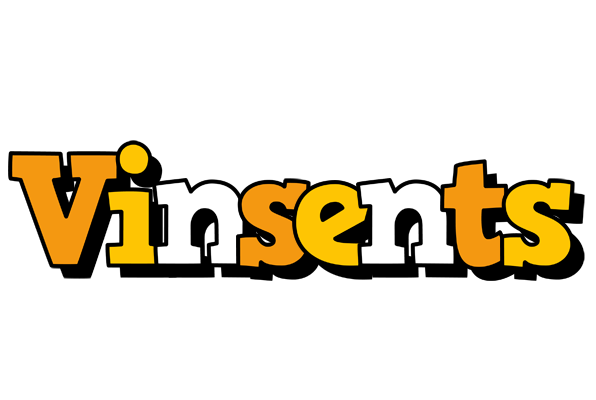Vinsents cartoon logo