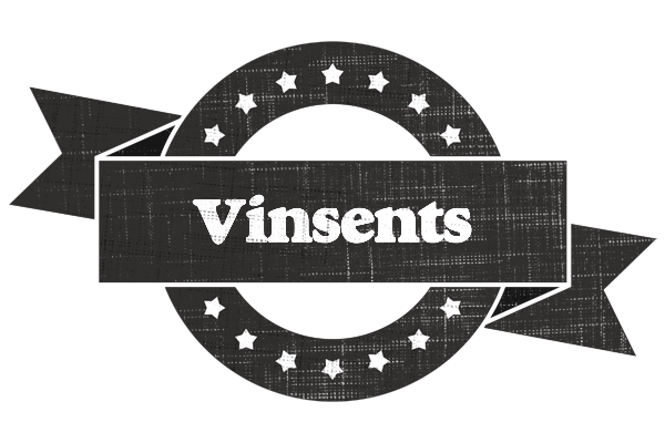 Vinsents grunge logo