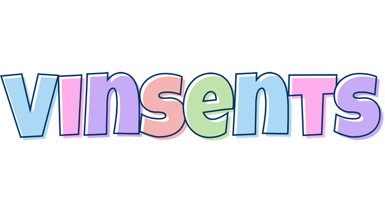 Vinsents pastel logo