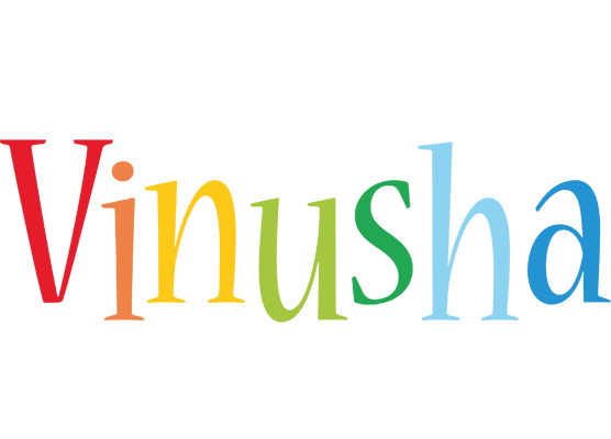 Vinusha birthday logo
