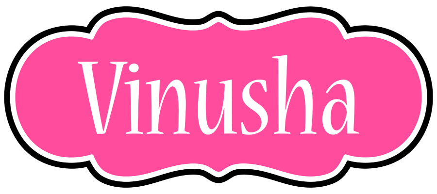 Vinusha invitation logo
