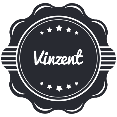 Vinzent badge logo