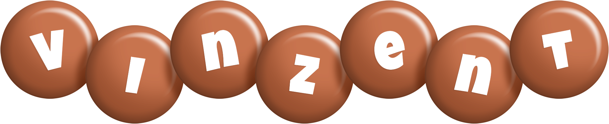 Vinzent candy-brown logo
