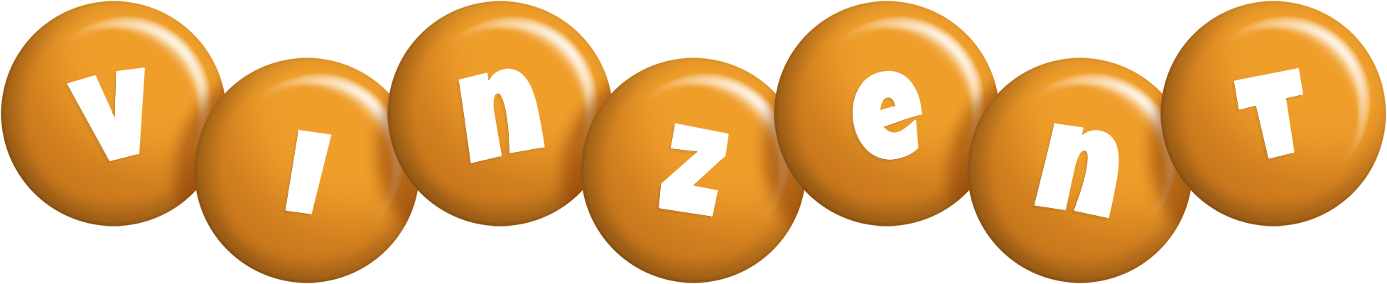 Vinzent candy-orange logo